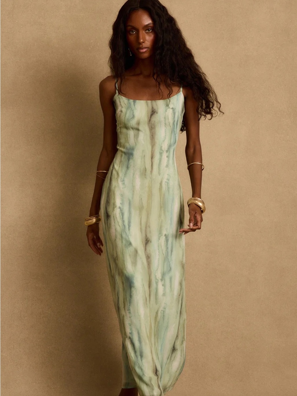 Nerissa Sage Chiffon Maxi Dress - Picture 2 of 4